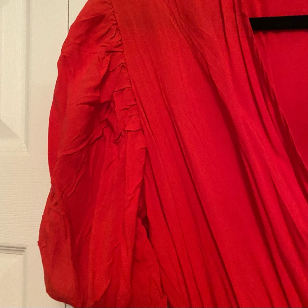 NWT R. Vivimos Wrap Top Red Maxi Dress - Picture 6 of 8